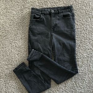 American Eagle Black Faded Wash Stretch Jean, Size 8 Regular Length